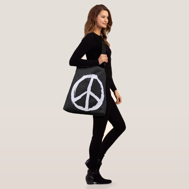 Bolso Cruzado divertido PAinterly PEACE SIGN | (Puesto)