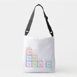 Bolso Cruzado "Do Re Mi" Bloques Musicales De Bebés