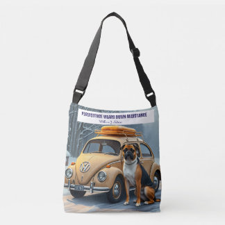 Bolso Cruzado Dog in Snow Bread toast on the Roof