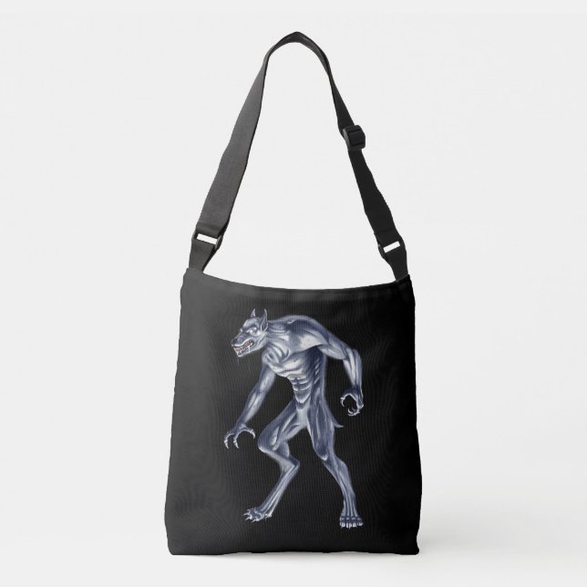 Bolso Cruzado Dogman Cryptid Bebe (Anverso)