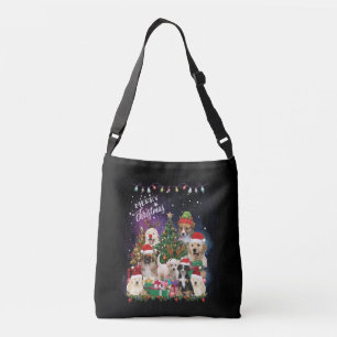 Bolso Cruzado Dogs Feliz Navidad