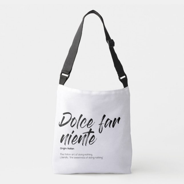 Bolso Cruzado Dolce far niente - Tote Bag (Anverso)