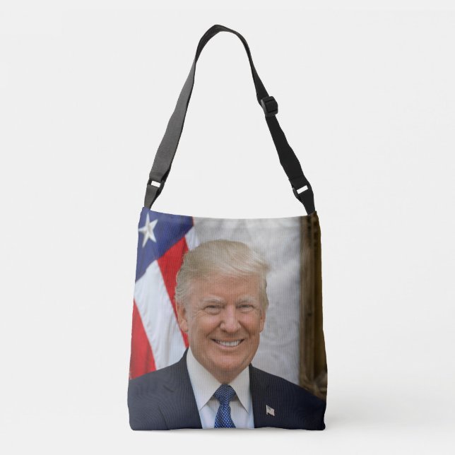 Bolso Cruzado Donald Trump Presidente de los Estados Unidos Casa (Reverso)
