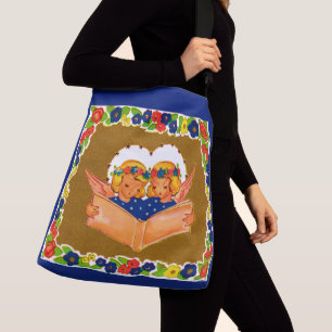Bolso Cruzado dos ángeles cantando