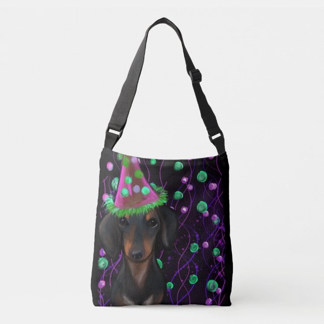 Bolso Cruzado Doxie Negro y Café (Anverso)