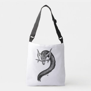 Bolso Cruzado Dragón al estilo del tatuaje