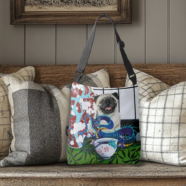 Bolso Cruzado Dragón chino de perro de pug (Subido por el creador)