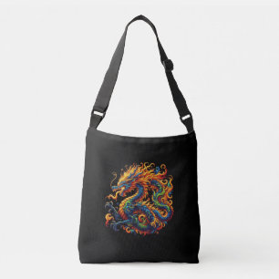 Bolso Cruzado Dragón colorido