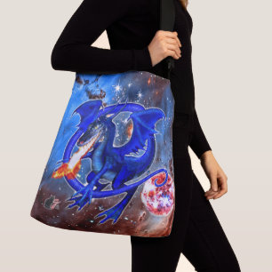Bolso Cruzado Dragón Cósmico Azurita