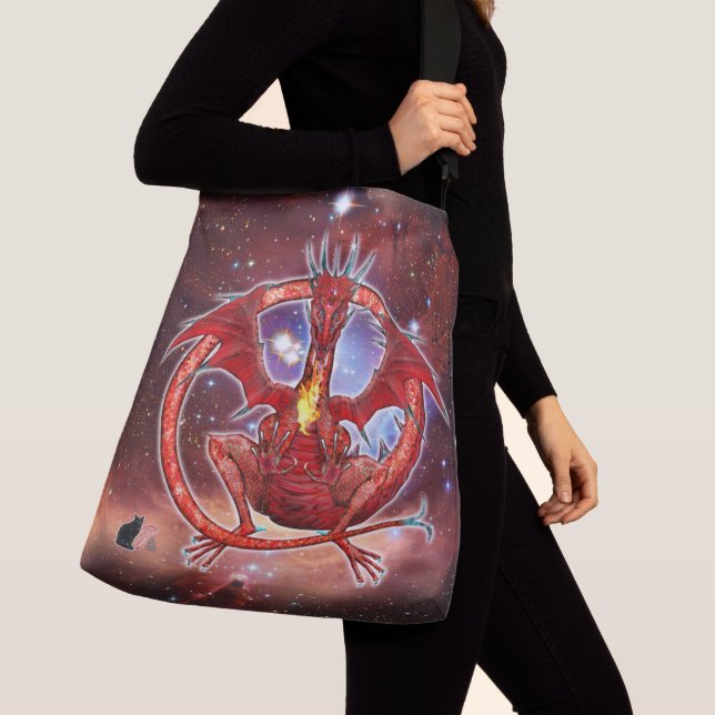 Bolso Cruzado Dragón Cósmico Pyrope (Detalle)