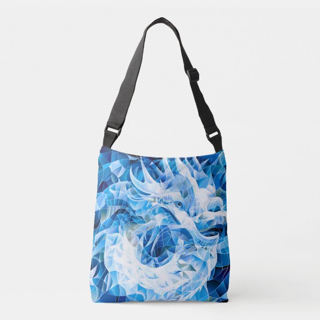 Bolso Cruzado Dragón del cielo azul (Anverso)