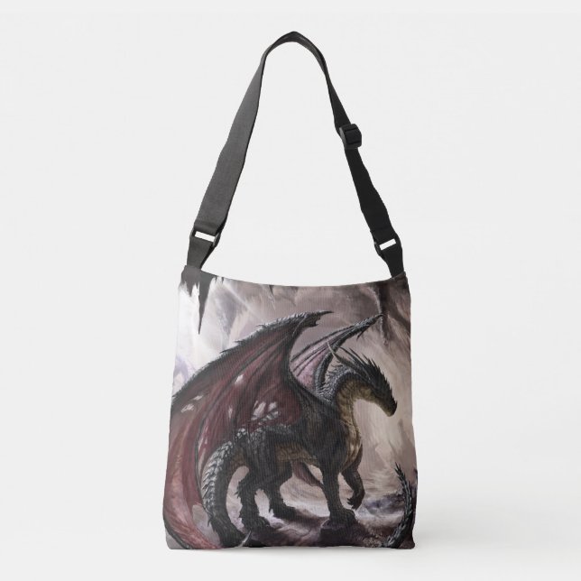 Bolso Cruzado Dragón En Cueva (Anverso)