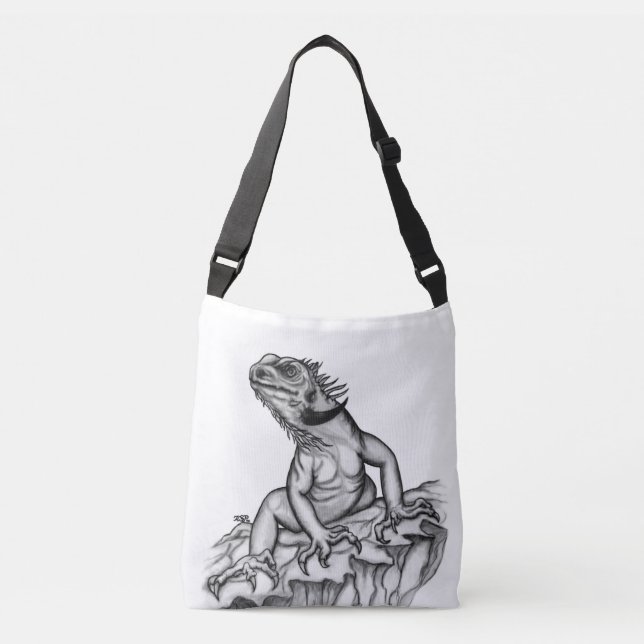 Bolso Cruzado Dragón en la roca (Anverso)