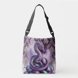 Bolso Cruzado Dragón Gótico Místico Púrpura