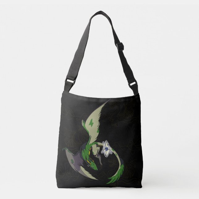 Bolso Cruzado Dragon Green Crystal (Anverso)