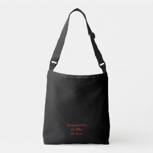 Bolso Cruzado Dream Brother Placebo Banda Simple Diseño Negro