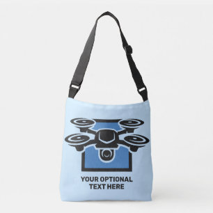 Bolso Cruzado Drone de texto de personalizado