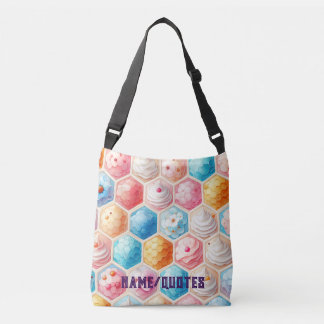 Bolso Cruzado Dulce diseño sin costuras de postre de panal de ab