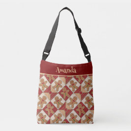 Bolso Cruzado Dulce estilo de patchwork de hombre de jengibre