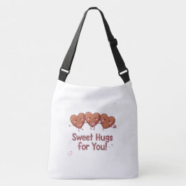 Bolso Cruzado Dulces abrazos para ti - Camiseta de San Valentín