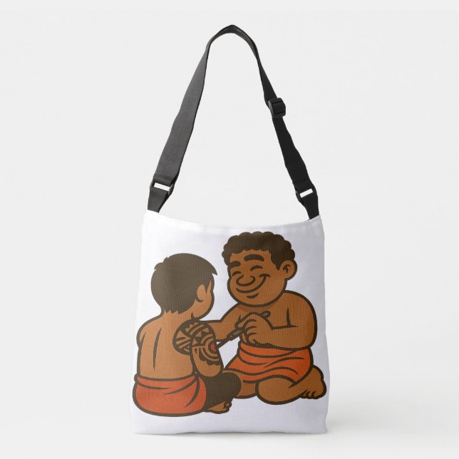 Bolso Cruzado Dumi Tatau Artist (Anverso)