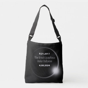 Bolso Cruzado Eclipse solar de doble fecha 2024 y 2017
