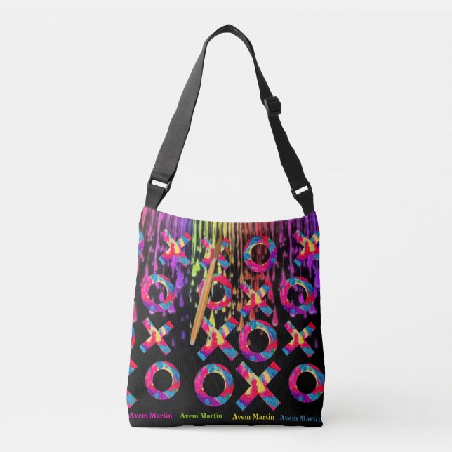 Bolso Cruzado Edición fresca de la pintura de XOXO (Anverso)