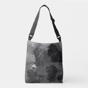 BOLSO CRUZADO EFECTO DE RECORTE DE ALDEA SASQUATCH DE BIGFOOT