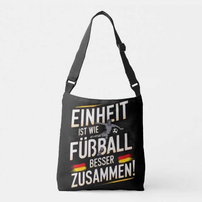 Bolso Cruzado Einheit es wie Fußball - ¡Besser Zusammen! Totebag (Anverso)