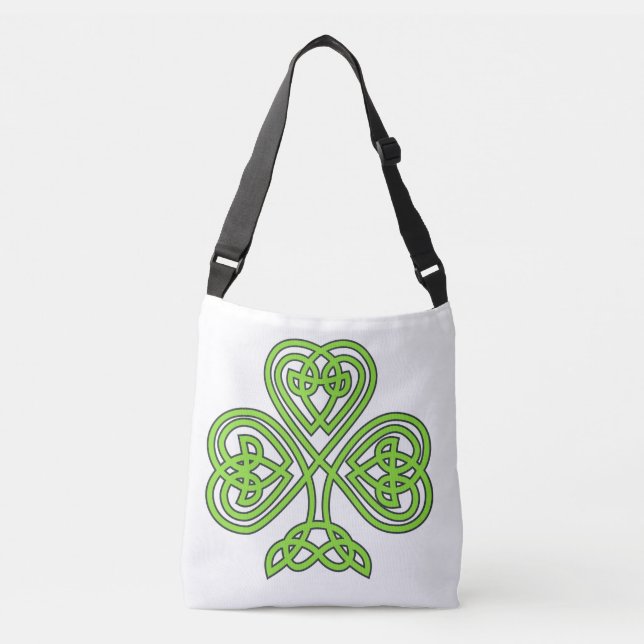 Bolso Cruzado Eire Paddy, el día irlandés del césped del Día del (Anverso)