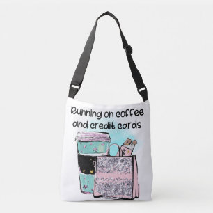 Bolso Cruzado Ejecución en Café y Tarjetas de Crédito