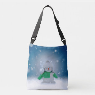 Bolso Cruzado El adorable personaje de muñeco de nieve de Navida