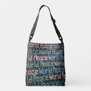 Bolso Cruzado El amor colorido por la paz mundial pacífico