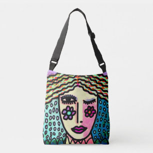 Bolso Cruzado El arte abstracto gracioso que llevar