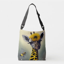 Bolso Cruzado El arte digital caprichoso de la jirafa zumba 