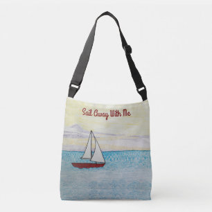 Bolso Cruzado El Barco Marítimo Rojo Sale De Mi
