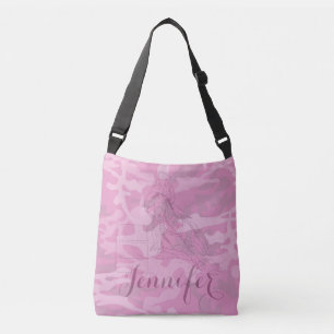 Bolso Cruzado El barrel Racer (lavado de camo rosado)