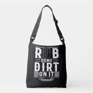Bolso Cruzado El Béisbol Funciona Un Poco De Suciedad.