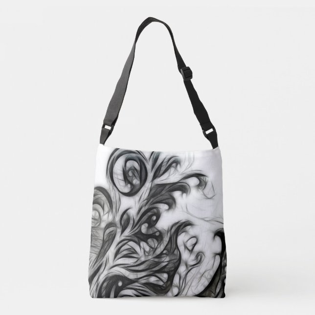 Bolso Cruzado El brillante inverso floral (Reverso)