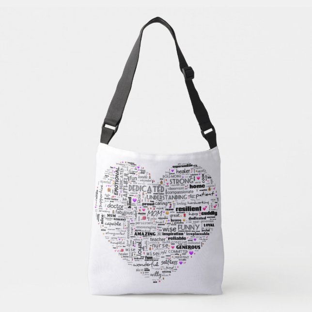 Bolso Cruzado El corazón de mamá (Anverso)