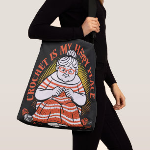 Bolso Cruzado El Ganchillo Es Mi Lugar Feliz – Abuela Alegre