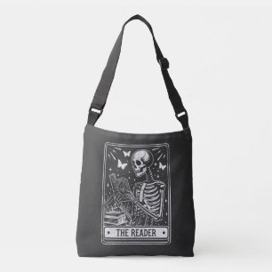 Bolso Cruzado El lector Skeleton leyendo Halloween