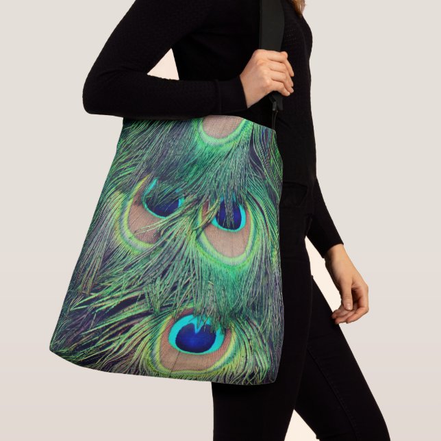 Bolso Cruzado El pavo real empluma 3&5 (Detalle)