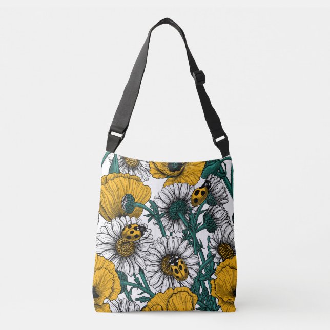 Bolso Cruzado El prado en amarillo (Anverso)