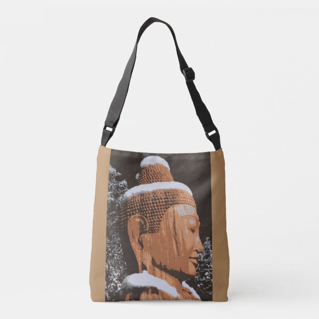 Bolso Cruzado el serence Buda hace frente (Reverso)