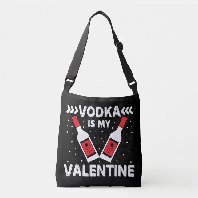 Bolso Cruzado El Vodka Es Mi Valentín (Anverso)
