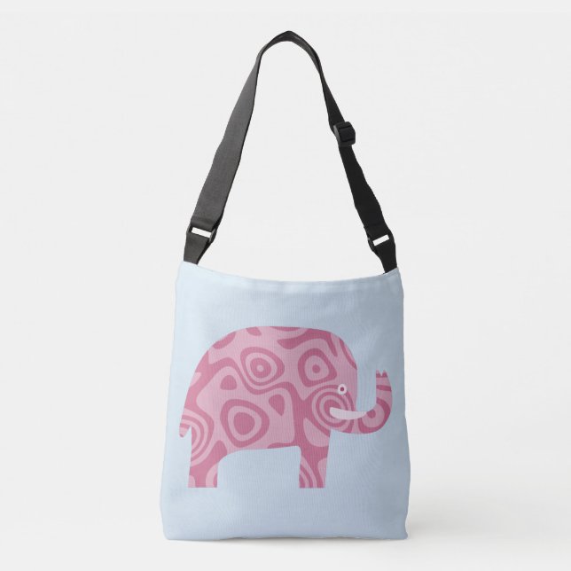 Bolso Cruzado Elefante rosa (Anverso)
