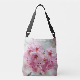 Bolso Cruzado Elegancia de Pétalo Rosa – Arte Floral Japonés