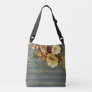 Bolso Cruzado Elegancia Oscura Floral