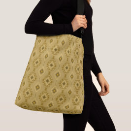 Bolso Cruzado Elegant Gold Diamond Pattern